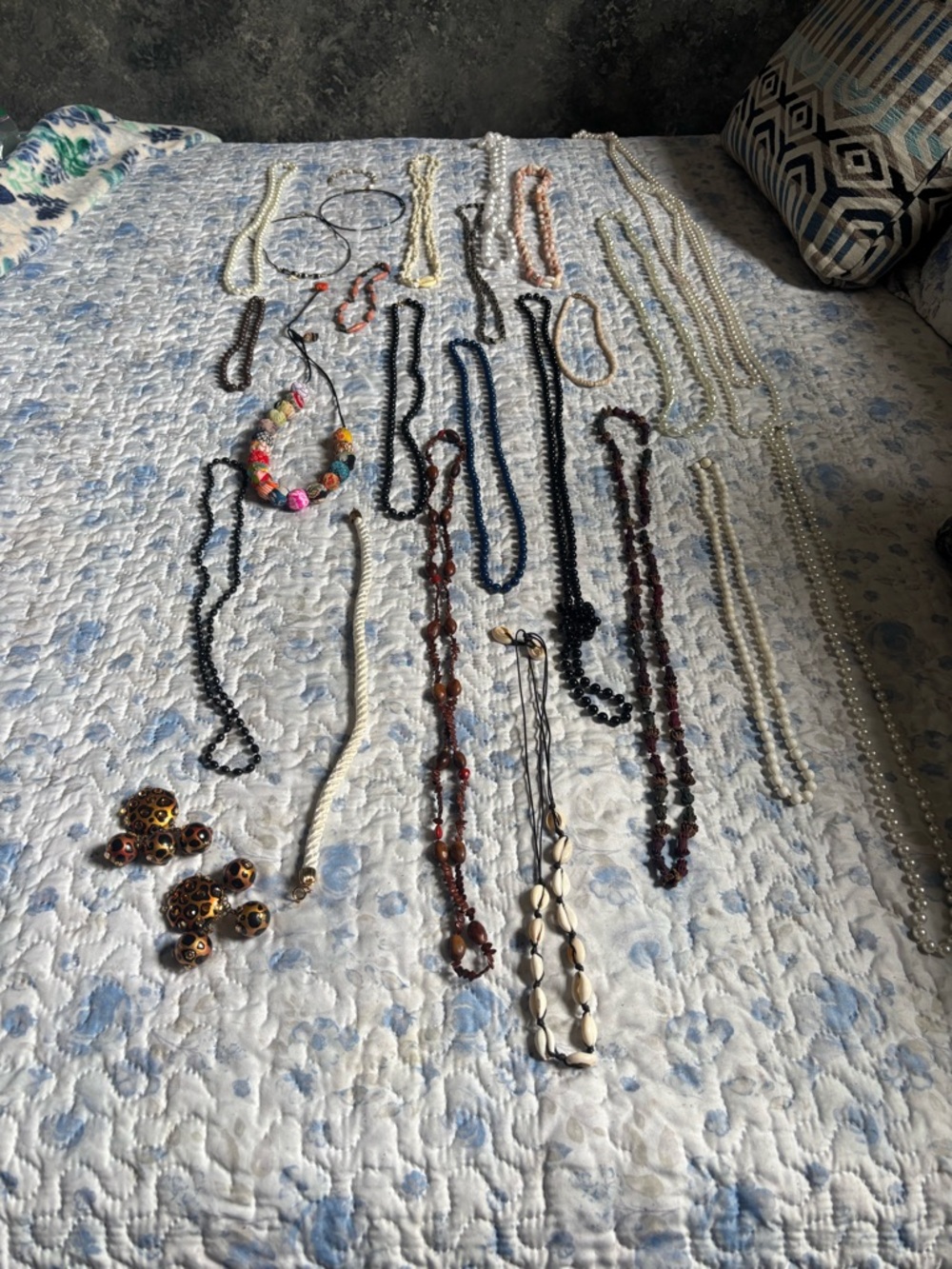 Mixed Beaded Necklace Collection – Assorted Colors